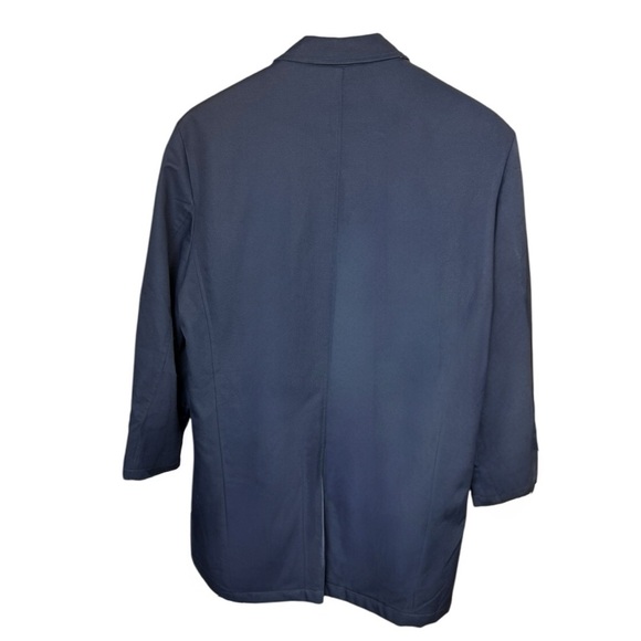 Hart Schaffner Marx Men’s Navy Performance Rain Repellent Smart Coat Jacket 38R - Picture 2 of 11